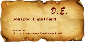 Doszpod Engelhard névjegykártya